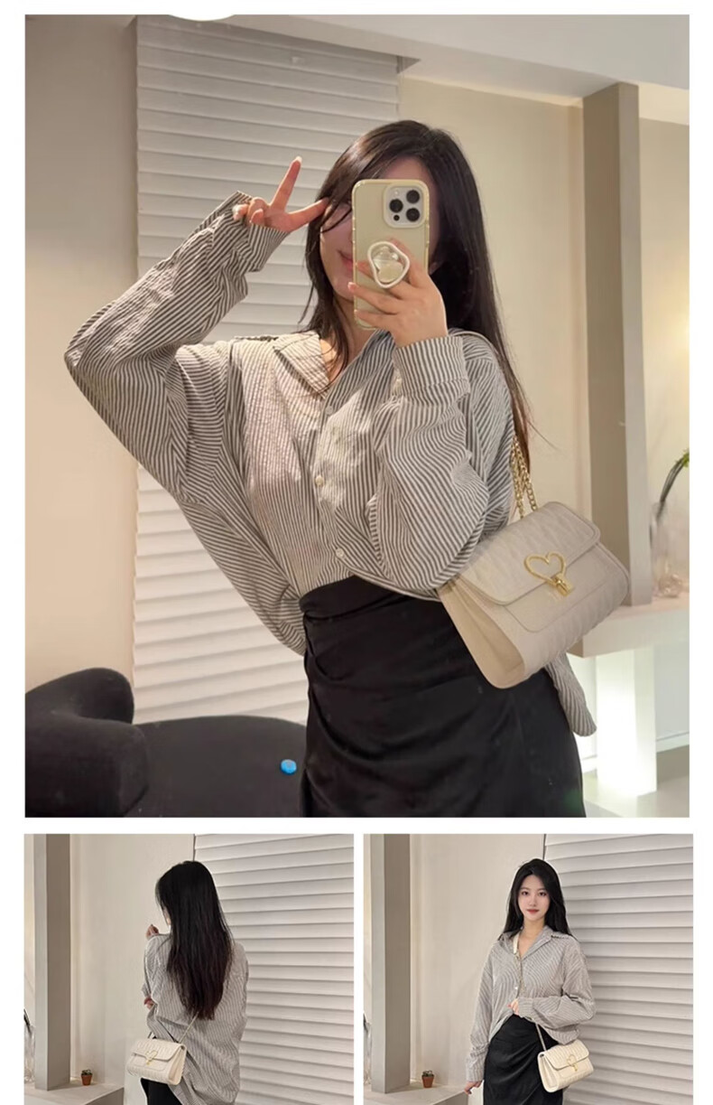 FOXER Women's Handbag, Large Capacity Chain Heart Shoulder Bag Crossbody Bag, Light Luxury Valentine's Day Gift 6