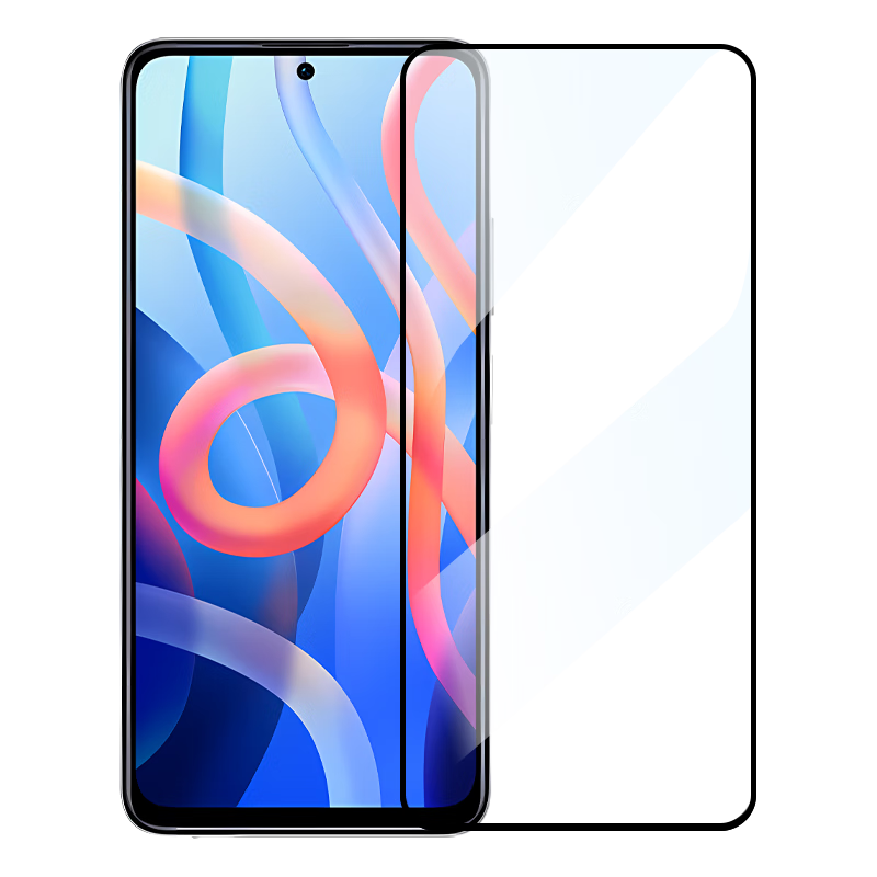 LLUNC [2-Pack] Tempered Glass Screen Protector for Redmi Note 11 5G Version, Full Coverage Ultra-Thin HD Glass Anti-Drop Anti-Fingerprint Protective Film for Redmi Note 11 Smartphone