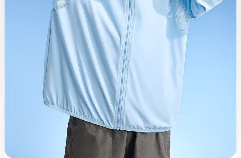 Zoxi Kids Sunscreen Jacket Boys Lightweight Quick-Dry Summer 2026 New Boys Cooling Skin Jacket Blue 120 13