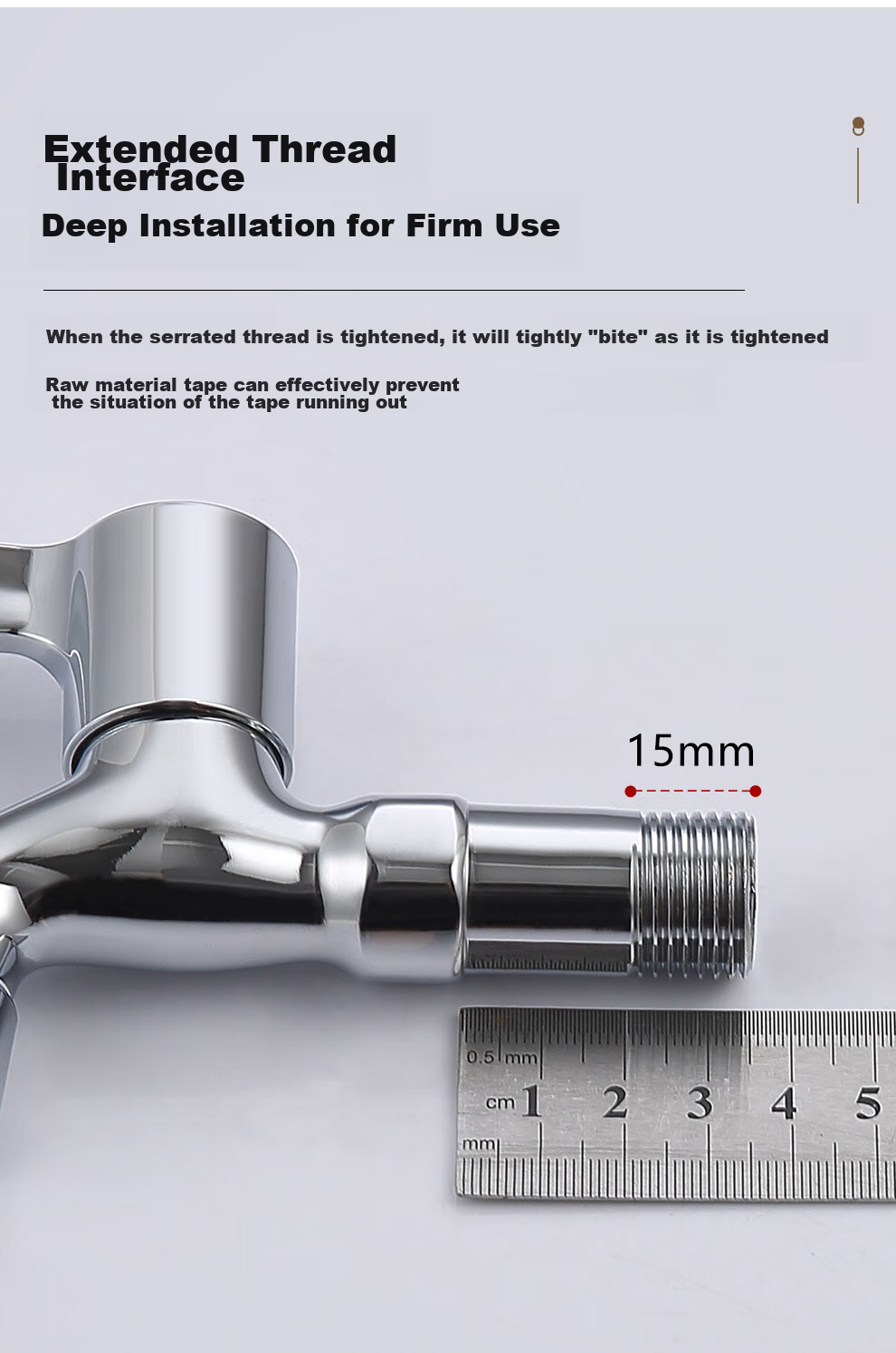 CVBAB All-Copper Extended Mop Sink Faucet, Thickened Quick-Open Spout Mop Sink Faucet, Mop Sink Faucet CV3511 10