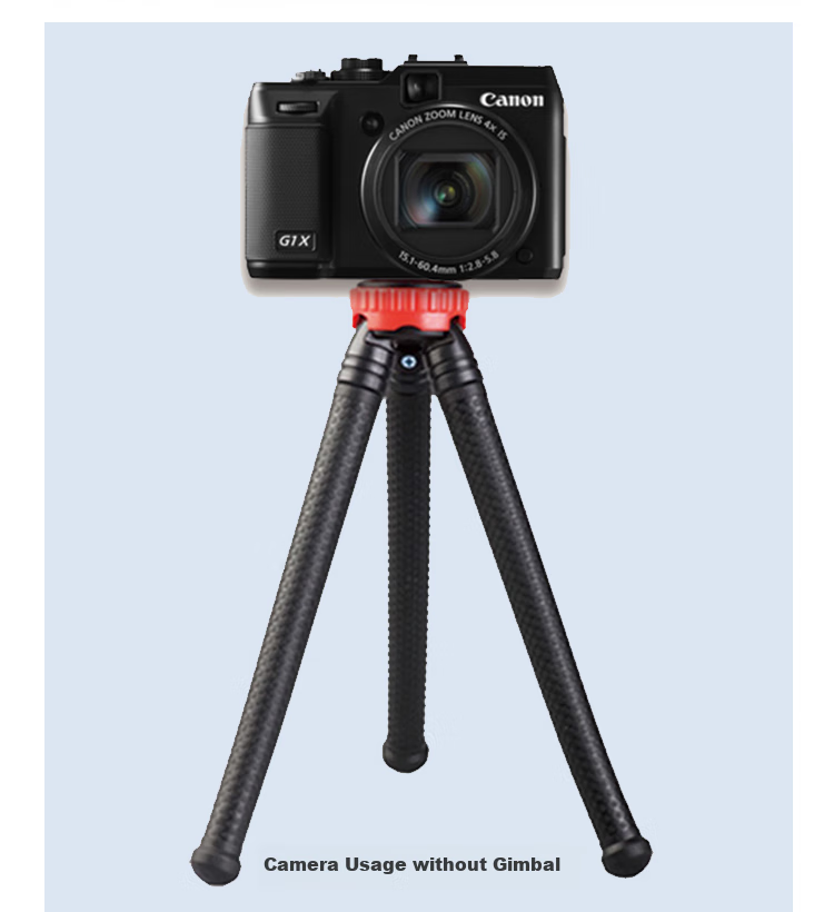 Earlymen EM-123 Octopus Desktop Tripod, Vlog Short Video Host Desktop Stand, Phone Selfie Stand, Portable Versatile with Phone Clamp + Remote Control 19