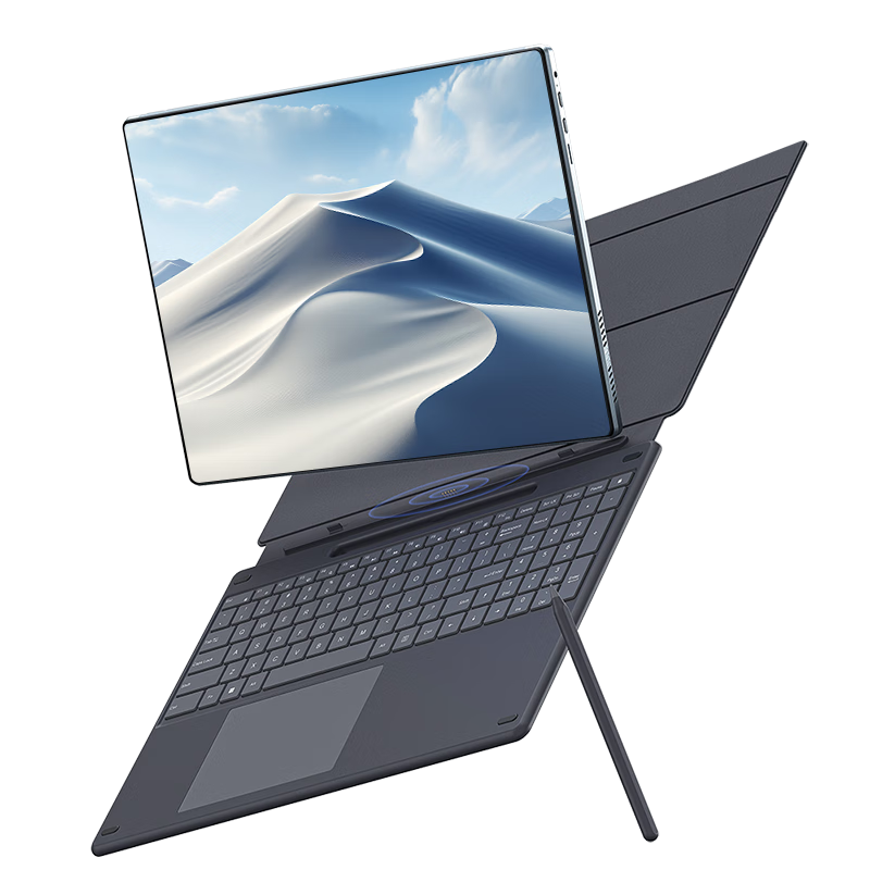 Dere Subsidized Tablet Computer Two-In 16-Inch Touchscreen Metal Business Office Study Education Entertainment Windows System Laptop (12GB + 512GB)