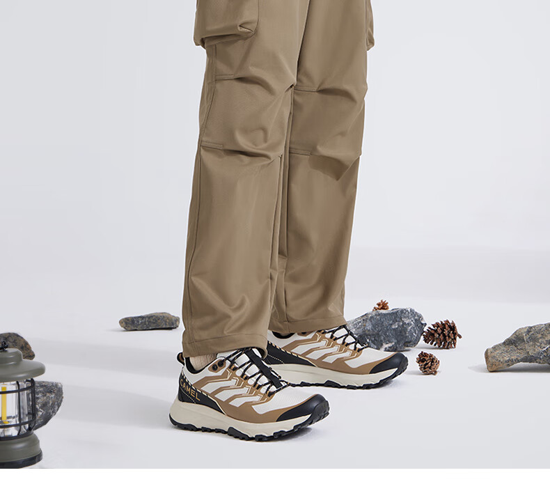 CAMEL Men's Cargo Pants, Wide-Leg Style, Wang Junkai's Same Style, Spring And Summer Soft Shell Straight-Leg Casual Trousers M14CAWI644 27