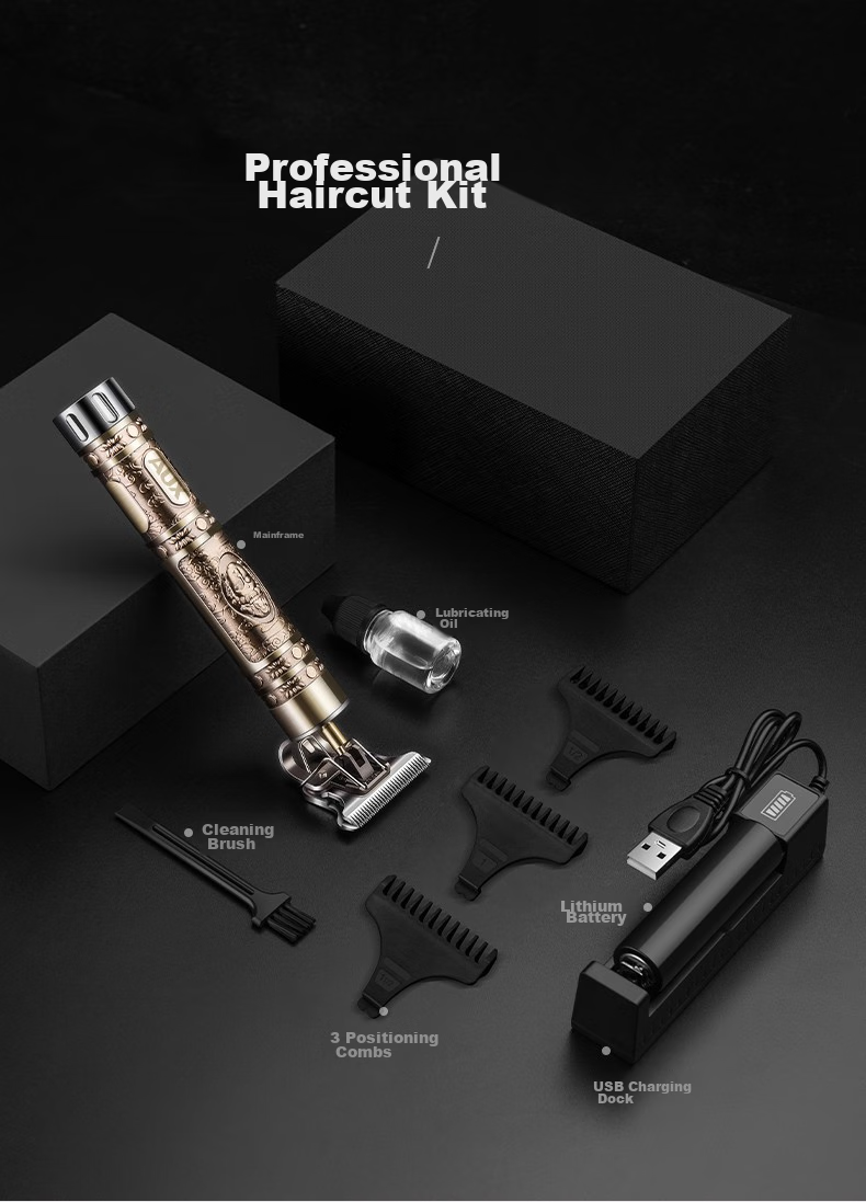 AUX Hair Clipper, Electric Trimmer for Adults, Shaving And Styling Tool, Carving Electric Push Cutter, Hairline Trimmer, Head Shaver, Bald Head Gadget, Hairdressing Device 14