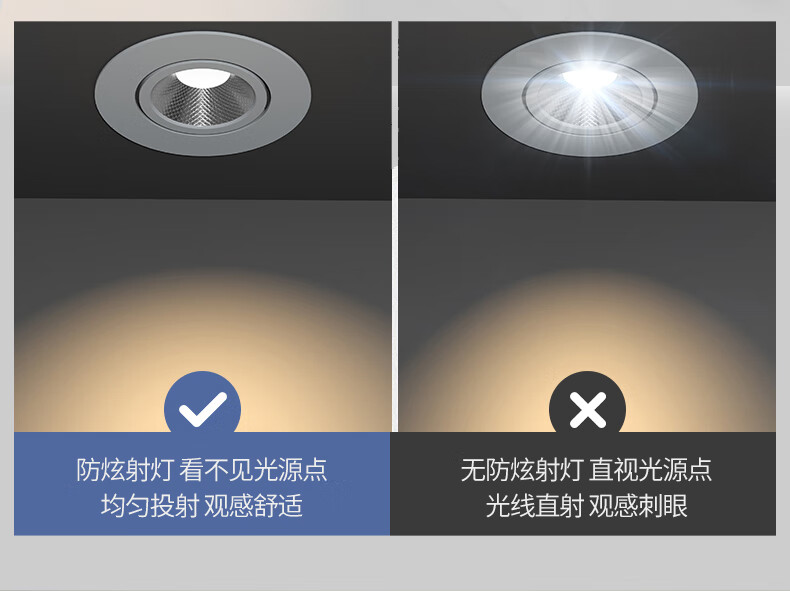 FSL Foshan Lighting LED COB Adjustable Angle Recessed Spotlight 9W 95mm Cutout Warm White (4000K) 1