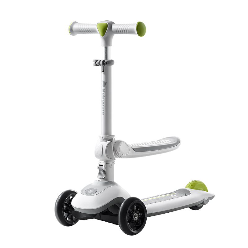 Babycare Children's Scooter for Ages 2-6, Two-In Foldable Kids' Bike with Gravity Steering, Baby Seat, Birthday Gift - Xindebai