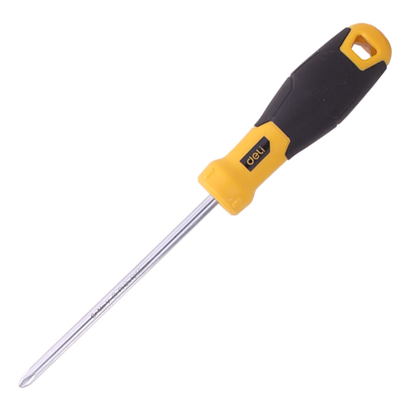 DELIGONGJU Fish-Shaped Torpedo Handle Phillips Screwdriver SUP11(Yellow), PH2x125mm, DL636125
