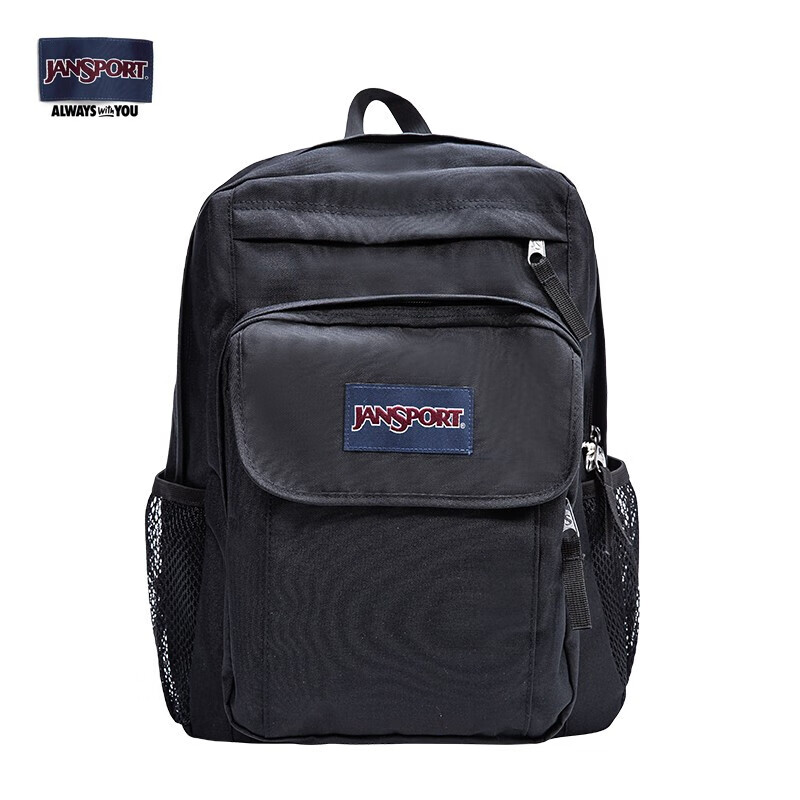 Рюкзак JANSPORT Jiesheiboshi, большой вместимости, для мужчин и женщин, школьный для студентов колледжа, 4NVC008, черный