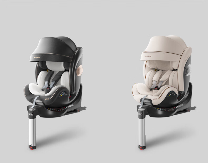 Innokids Child Safety Car Seat, Suitable for Ages 0-4 Ventilated And Heated, 360° Rotation, I-Size Certified, IK16N Black 30