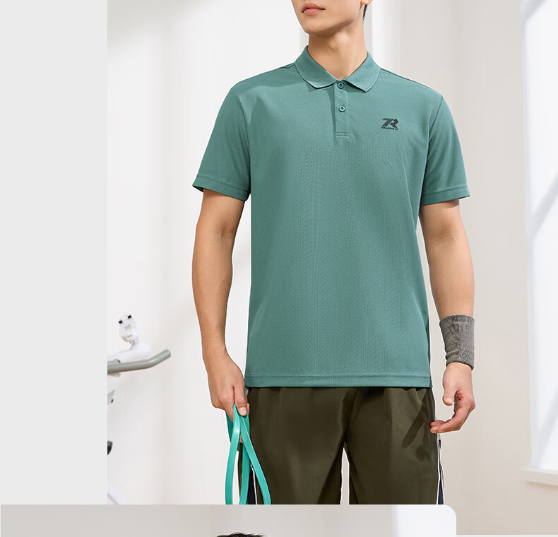 361° Men's Short Sleeve T-Shirt Spring Summer Sports Quick-Dry Running Fitness Polo Shirt 652624109H-5 22