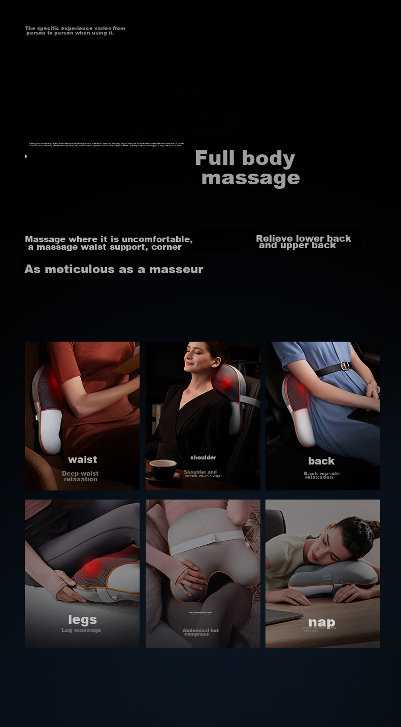 SKG Waist Massager T5, Seat Cushion Back Support, Massage Device with Heat Therapy, Forward And Reverse Kneading, for Waist, Neck, Legs, Full Body, Practical Birthday Gift for Elders, Boyfriends, Girlfriends 10