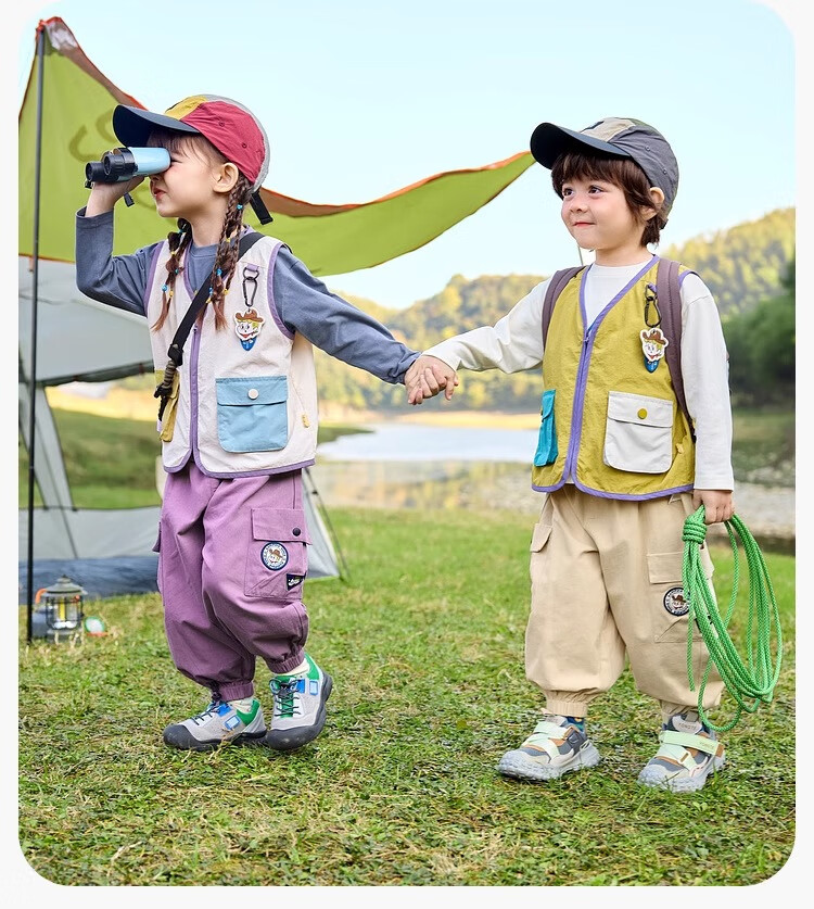 Dudujia Baby Vest Spring Style Trendy Boys' Waistcoat, Spring Fashion Children's Sleeveless Jacket, Stylish Girls' Clothing, Beige, Size 120 18