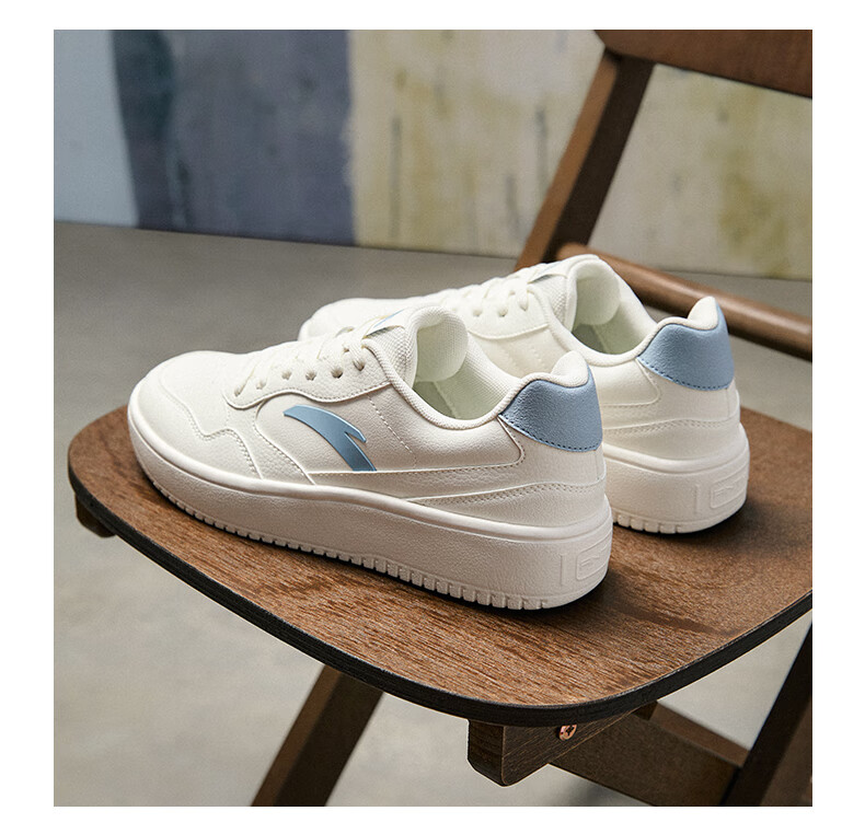 Anta Light Step V2 Lightweight Soft and Elastic Men's Sneakers Summer Breathable Couple's White Shoes Thick Sole Durable Height Increasing Casual Shoes 20