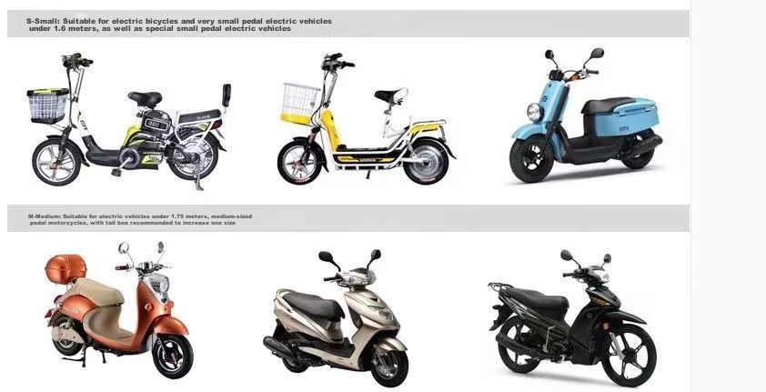 Dengjin Electric Scooter Full Cover, Rainproof, Sun-Proof, Dust-Proof, Battery-Powered Scooter Windshield, Scooter And Bicycle Winter Cover, Size S 12
