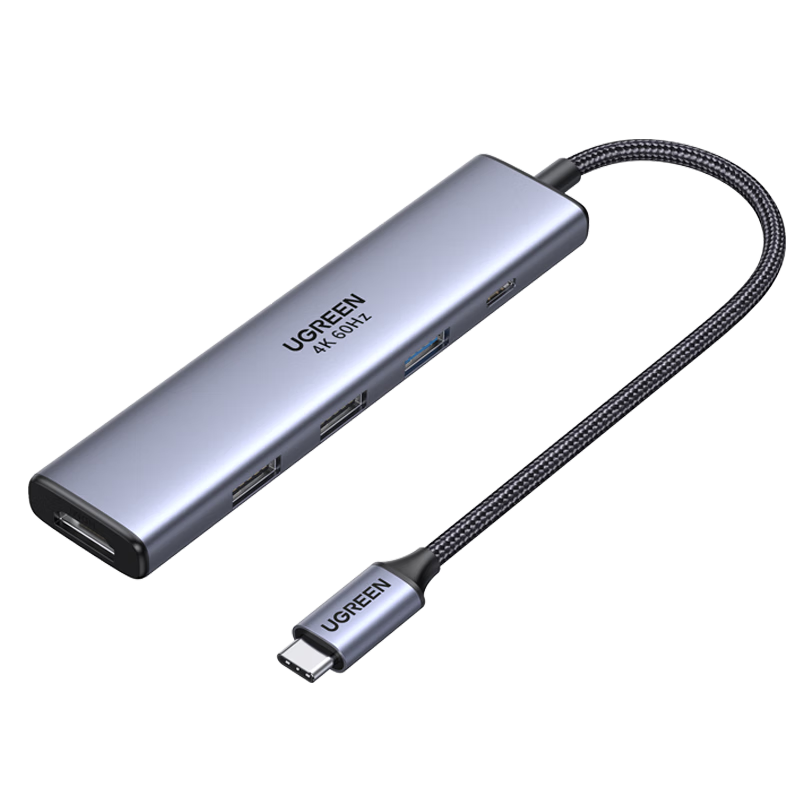 UGREEN Type-C Expansion Dock HDMI 2.0 Hub USB Adapter 4K 60Hz Universal Thunderbolt 4 Apple Computer Interface Converter for Huawei Xiaomi Laptops
