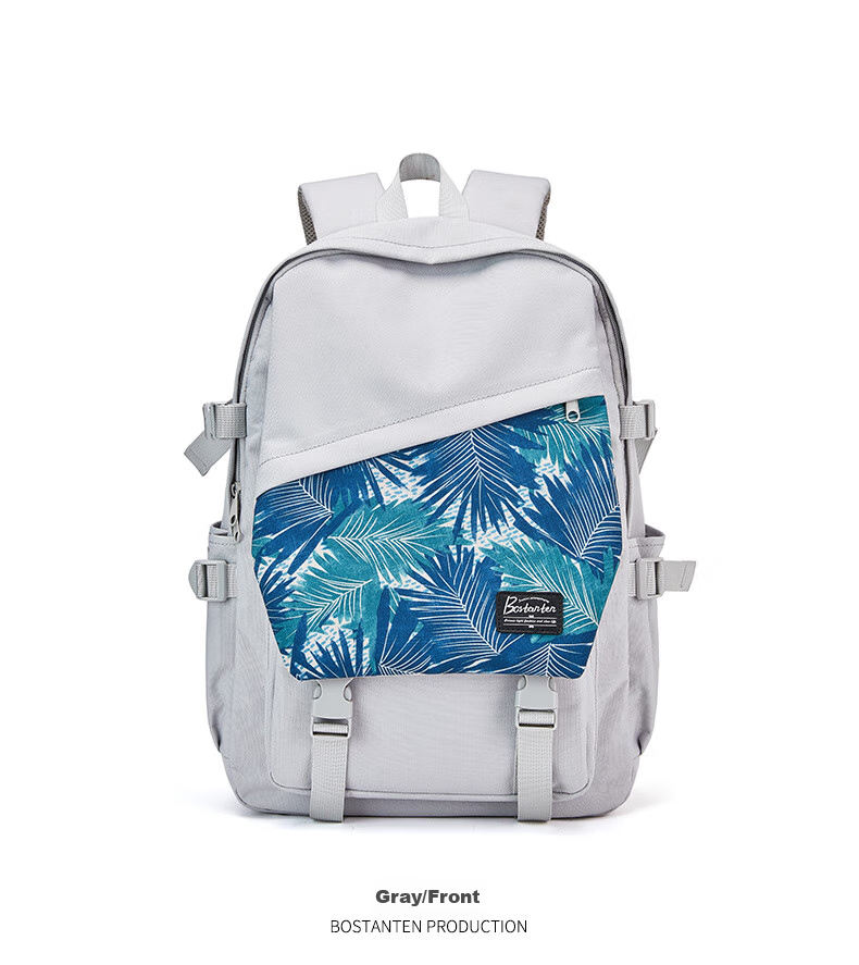 BOSTANTEN Men's Backpack, High School And College Student Bookbag, Trendy Backpack with Large Capacity for Laptops And Notebooks, Suitable for Both Men And Wome 13