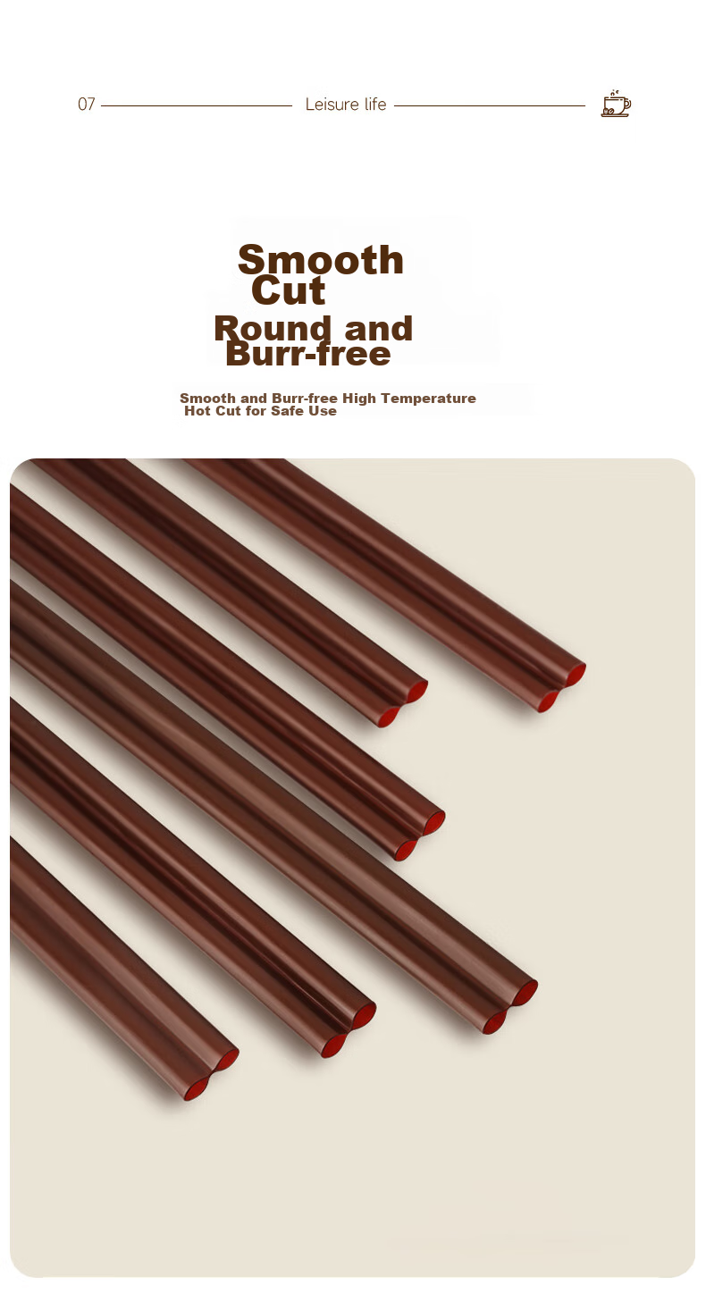 Baicaoyuan Disposable Coffee Stirrers, 18cm Coffee And Hot Drink Plastic Straws, Food-Grade, 200 Pieces Individually Wrapped 13