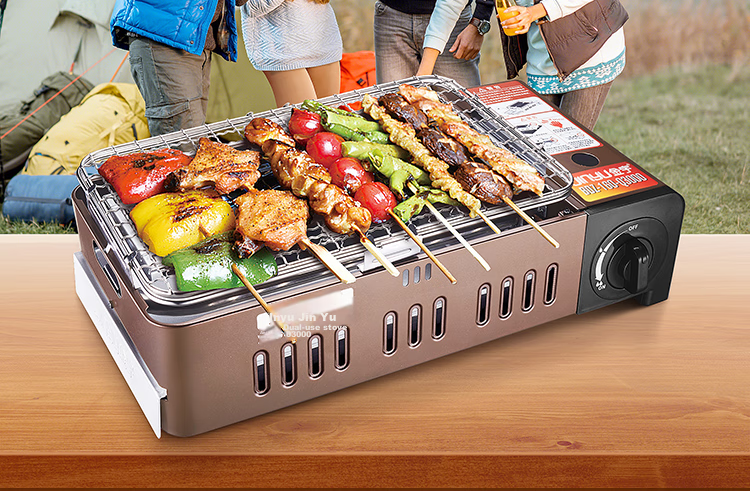 JInyu Portable Gas Stove for Barbecue, Outdoor Camping And Picnic Equipment, Gas Burner, Butane Stove, Cartridge Magnet Cooker 4