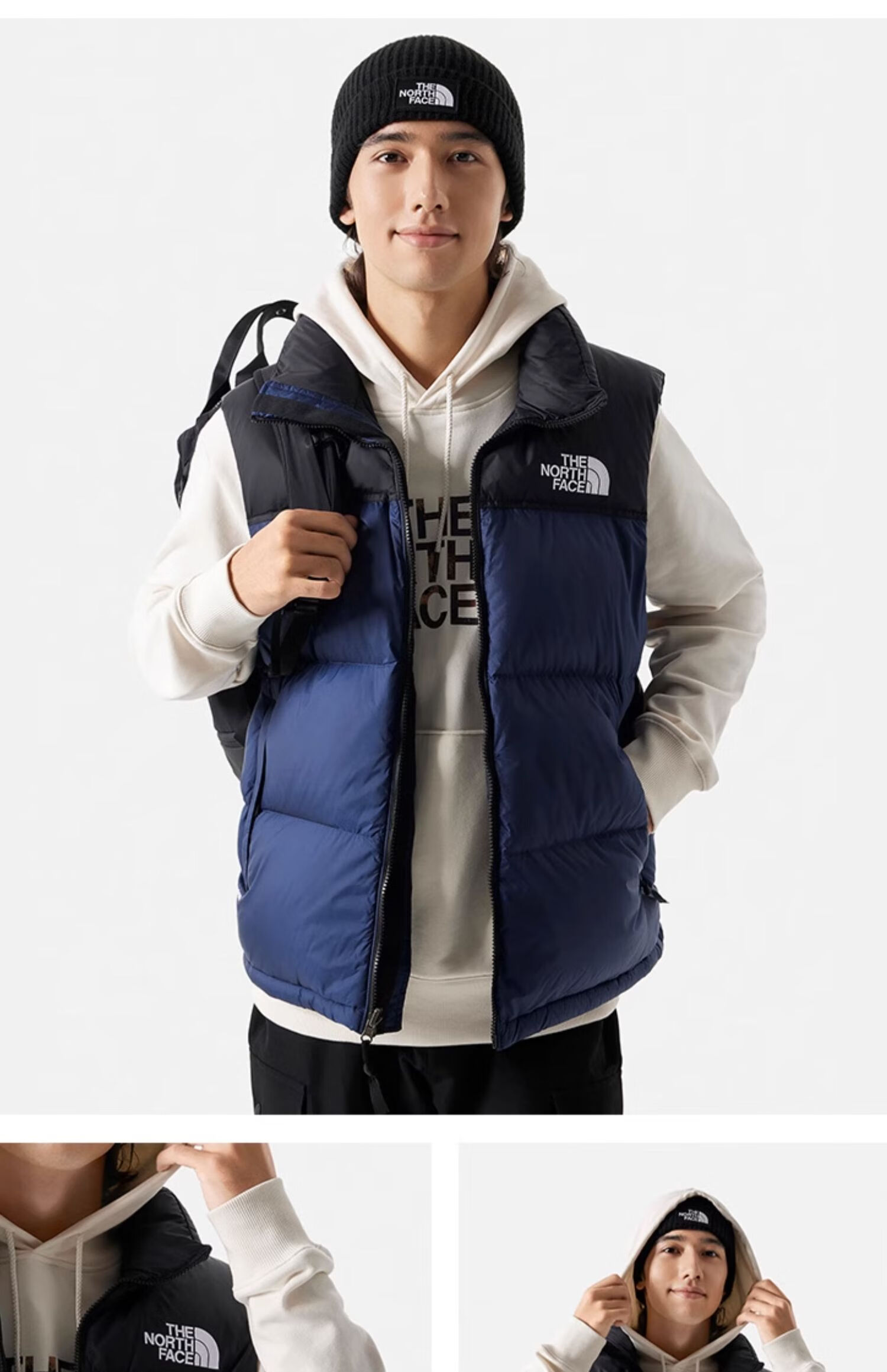 The North Face 1996 Nuptse Down Vest Classic ICON Down Jacket 3JQQ I0J / Khaki XL 2