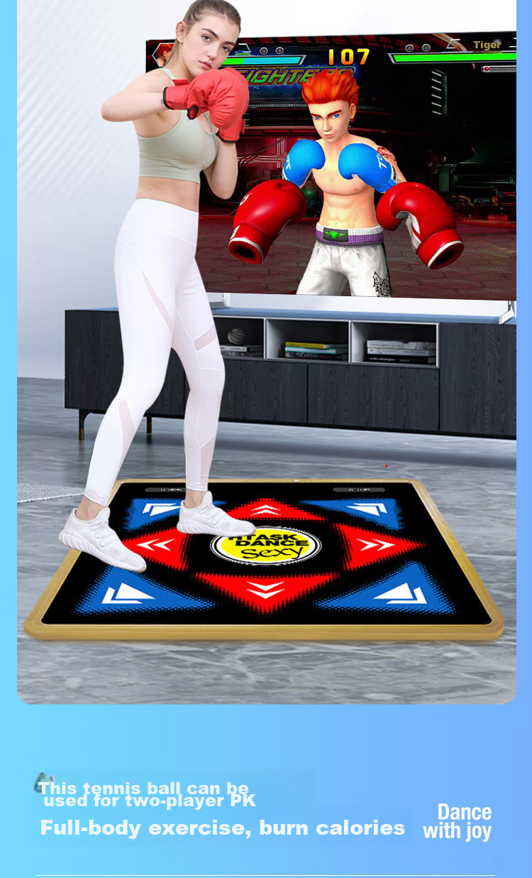 HongTai Home Dance Machine, Wireless Dance Mat with Projector for Computer And TV, Smart AI Motion Capture 19