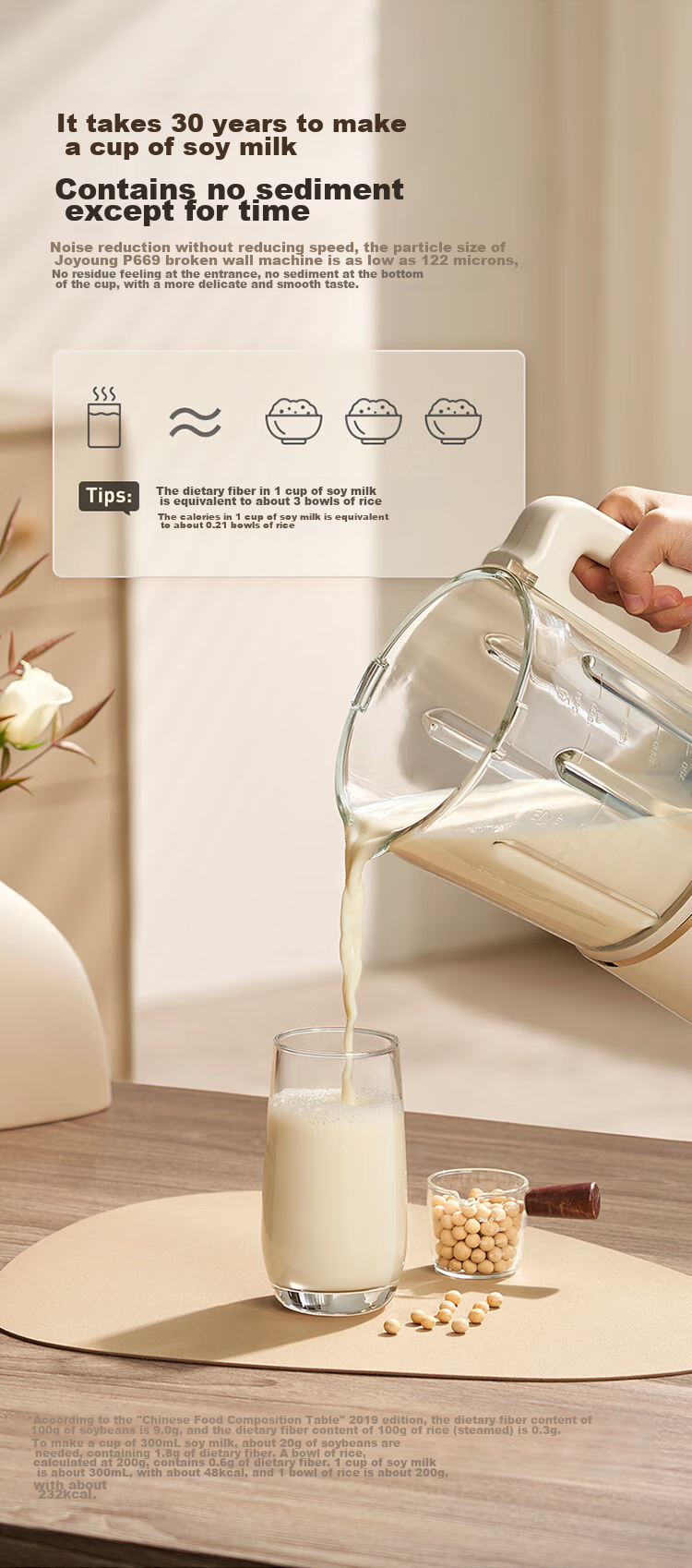 Joyoung High-Speed Blender, Home Use, Quiet Operation, Fully Automatic, Easy to Clean, 1.5L Capacity for Grains And Beans, Soy Milk Maker, P669 Model, Suitable for 2-4 People, with Subsidies 11