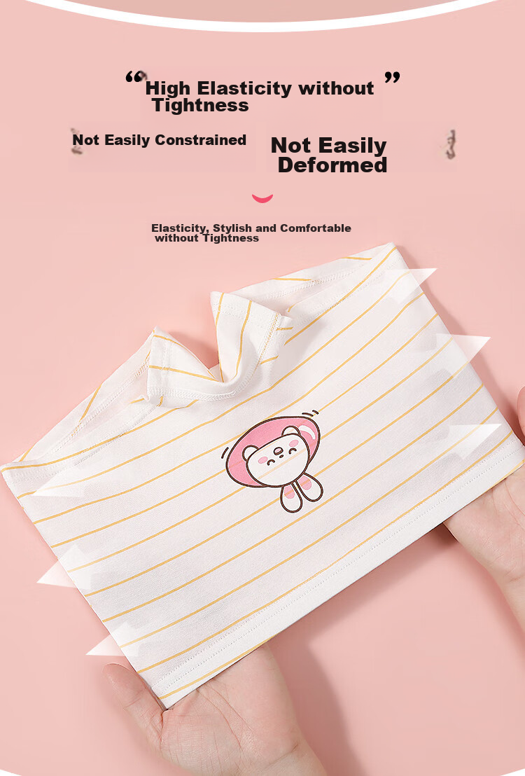 FENTENGCARE Children's Underwear for Girls, 100% Pure Cotton Crotch, Big Girls' Baby Teenage Boxer Briefs, Boyshorts, Ages 3-6 YR 5