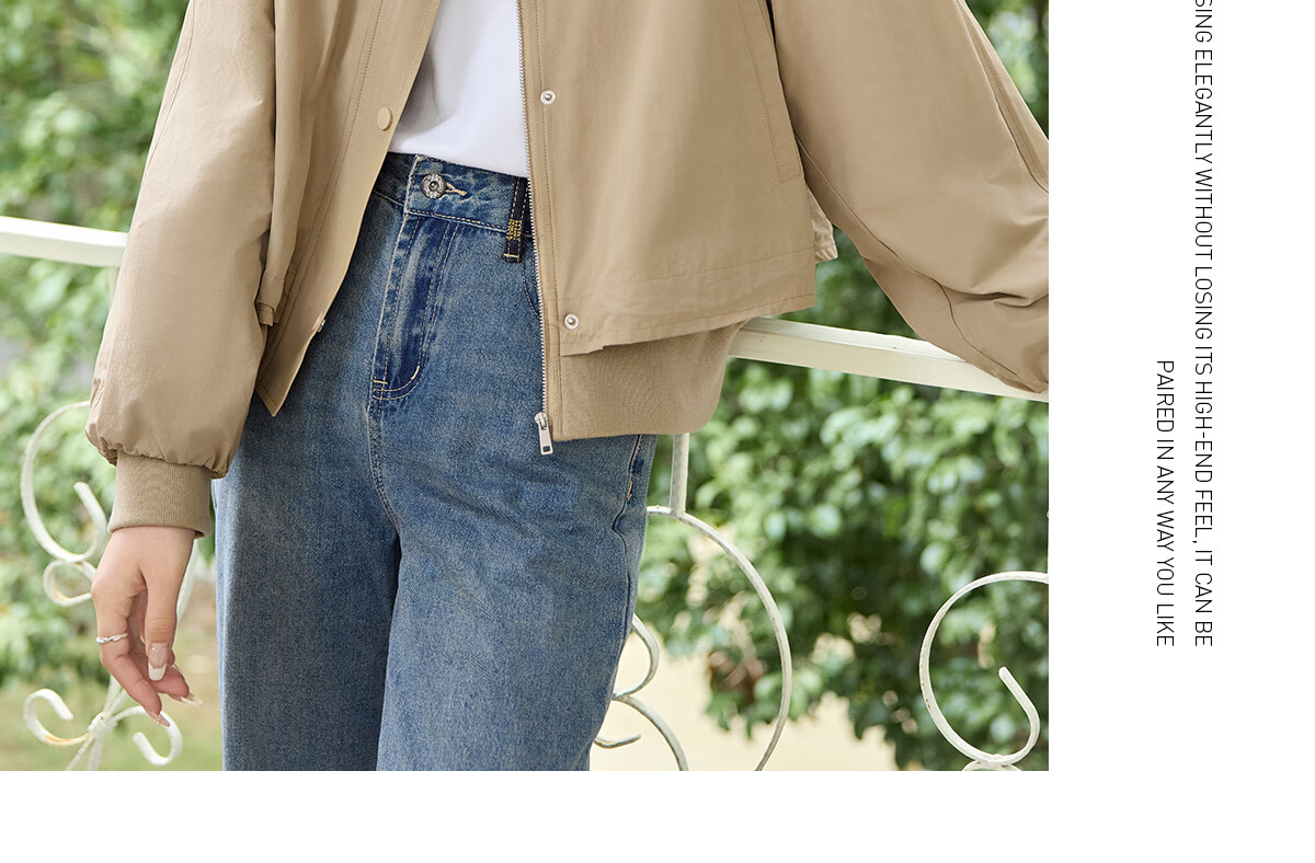 Taxiang Casual Jacket for Women, Spring And Autumn Workwear Style Hooded Faux Two-Piece Short Coat, Petite Cardigan Top for Women T51D022 16