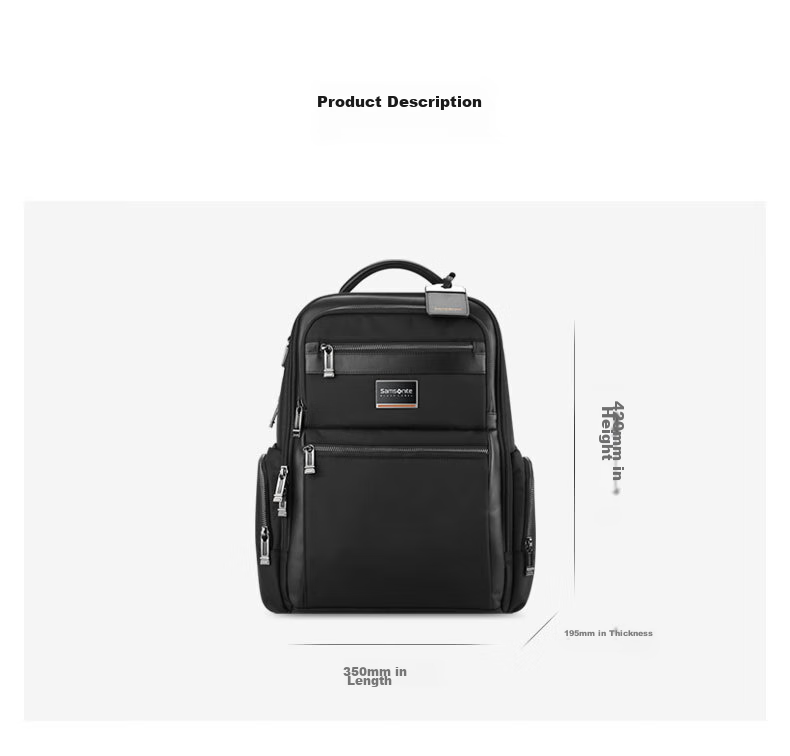 Xinxiuli Laptop Bag, Executive Briefcase, Men's Backpack, High-End Business Backpack for Men, Dark Gray HO0*38004 9