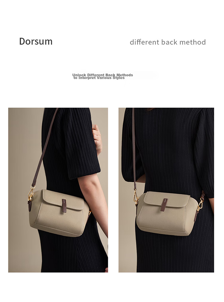 Aokang Women's Handbag, 2026 New Trendy Cowhide Small Square Bag, Light Luxury Crossbody Shoulder Bag, Birthday 520 Gift for Girlfriend Or Wife 7