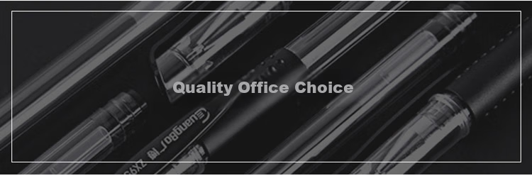 GuangBo Gel Pen Signature Pen, 0.5mm Black Bullet Tip, Soft Grip, Pull-Cap, Classic Office Business Signature Pen Stationery, Pack of 12, ZX9009D 3