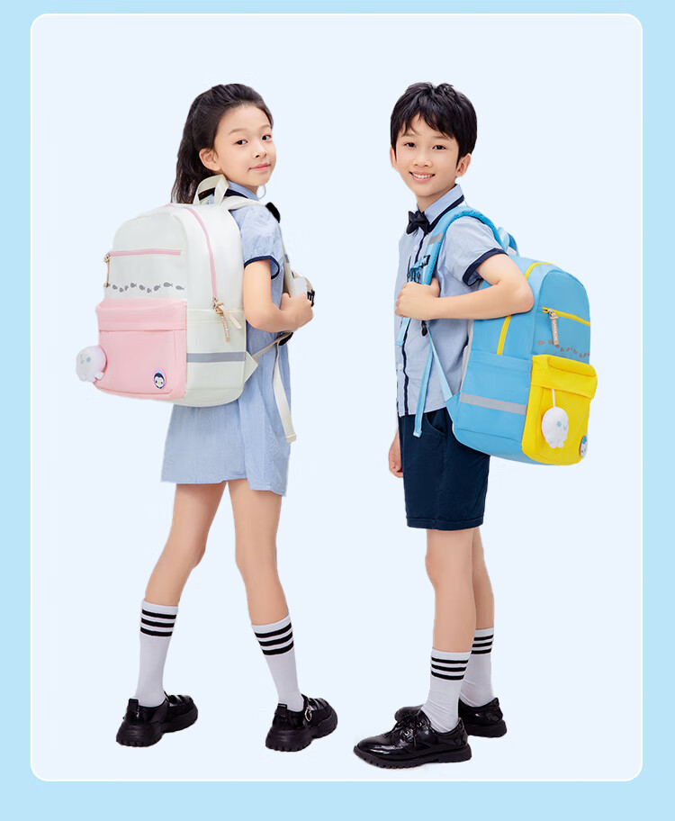 Zhonghua Xhai Dibuxiaozongdu Large Capacity Backpack for Primary School Students, Middle School Girls, Spine Protection Children's Backpack for Grades 1 to 6, Lightweight Double Shoulder Bag TE0009B (With Free Mesh Pencil Case) 21