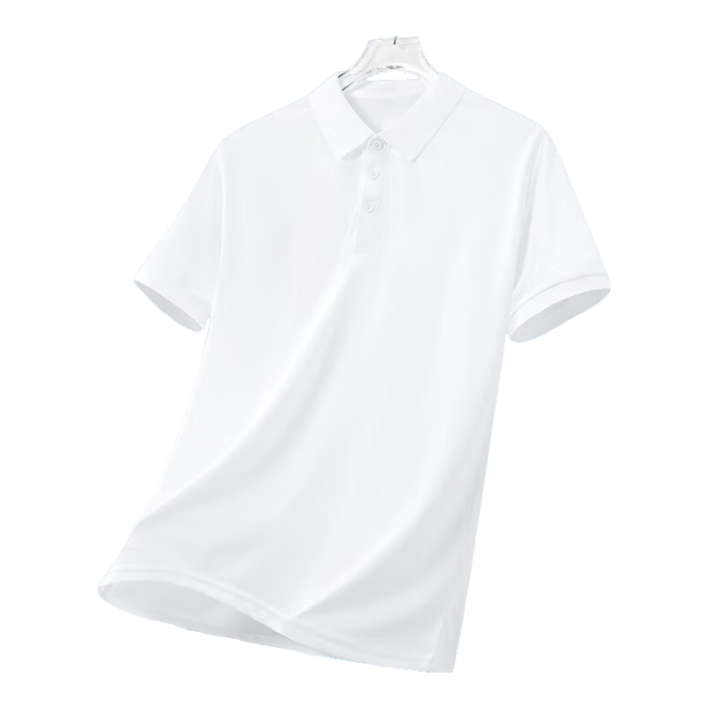Jeanswest Men's Short-Sleeve Polo Shirt, Summer Loose Lightweight Casual Business Versatile Ice Silk Quick-Dry T-Shirt Sports Top for Me