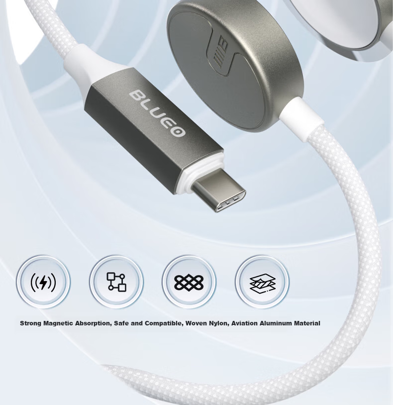 Lanxingxiansheng Compatible with Apple Watch Charger, Apple Watch/4th Generation Noise-Cancelling Earphones Magnetic Wireless Charging Safe Fast Charging Magnetic Base 2