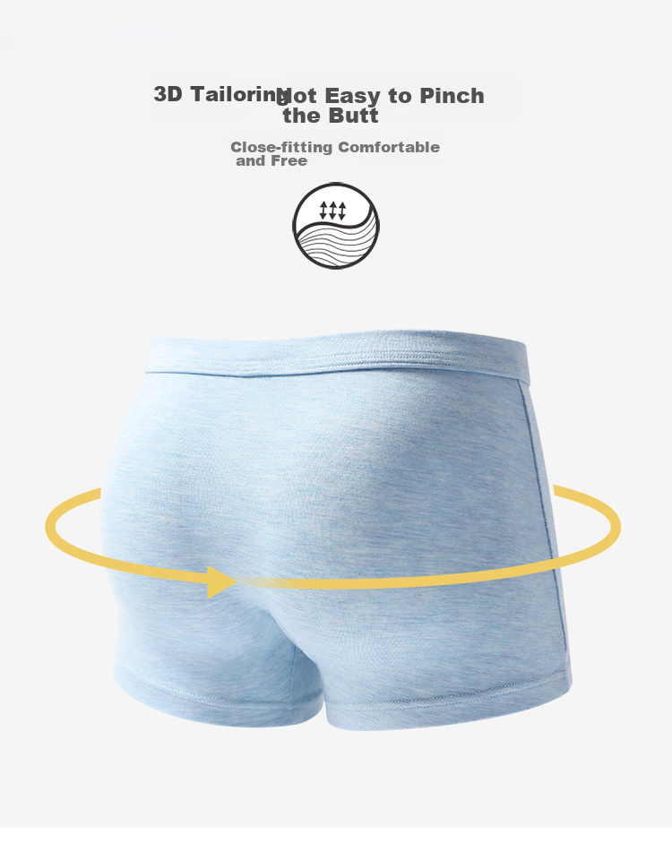 LangSha Children's Underwear, Boys' Modal Antibacterial Crotch Breathable Class A Boxer Briefs for Older Children And Teenagers, Shorts, Size 110 9