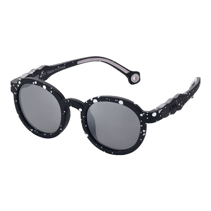 Kigo 2025 New Children's Sunglasses, Outdoor Polarized UV Protection, Bendable Baby Sunglasses, 0-3 Years Old, Gravel Black