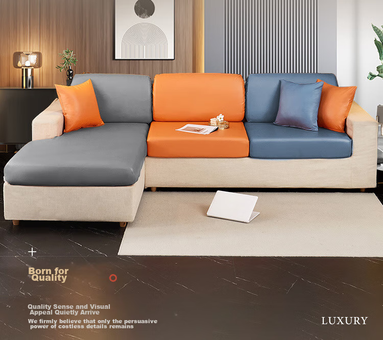AVIVI Sofa Cushion, Summer Ice Silk Non-Slip One-Piece High-End Sofa Cover, Throw Blanket, 90*90 Cm, Qingmo 3