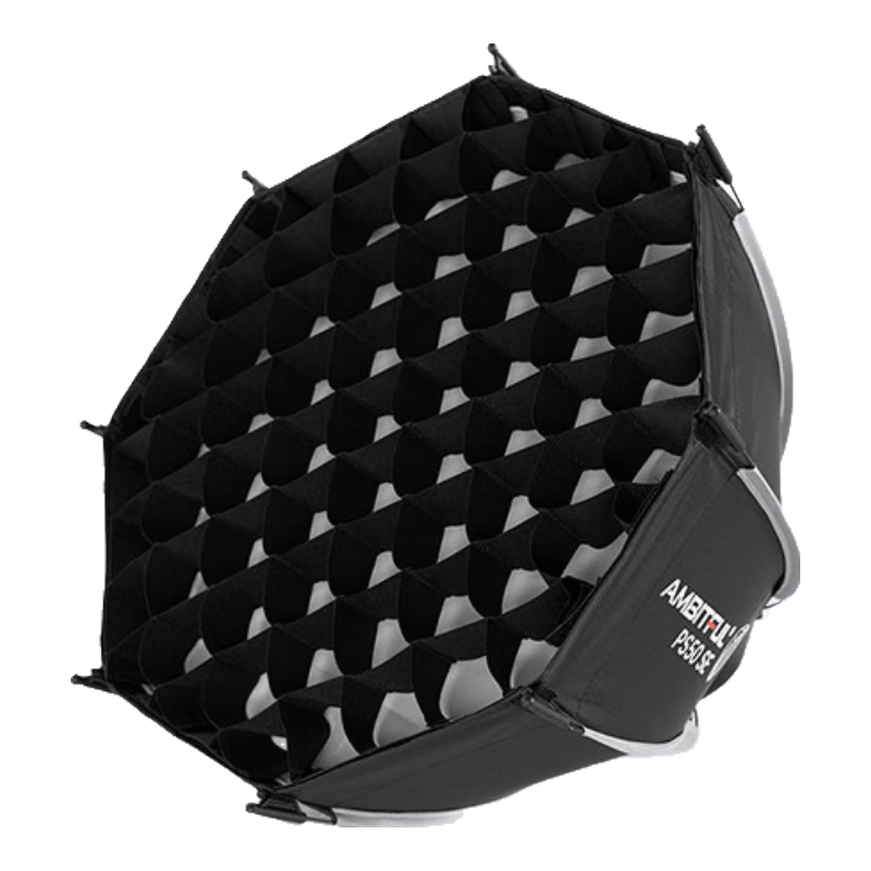 AMBITFUL PS50SE Octagonal Deep-Mouth Grid Softbox, Portable Mini Fill Light, Suitable for Live Streaming, Fill Light, Shenniu SL150III/Yongnuo Lux100