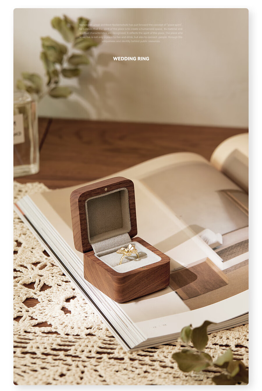 Fanyejia Vintage Jewelry Storage Box, High-Quality Cork, Compact And Portable, for Travel Earrings, Rings, Bracelets, Accessories, 520 Gift 2