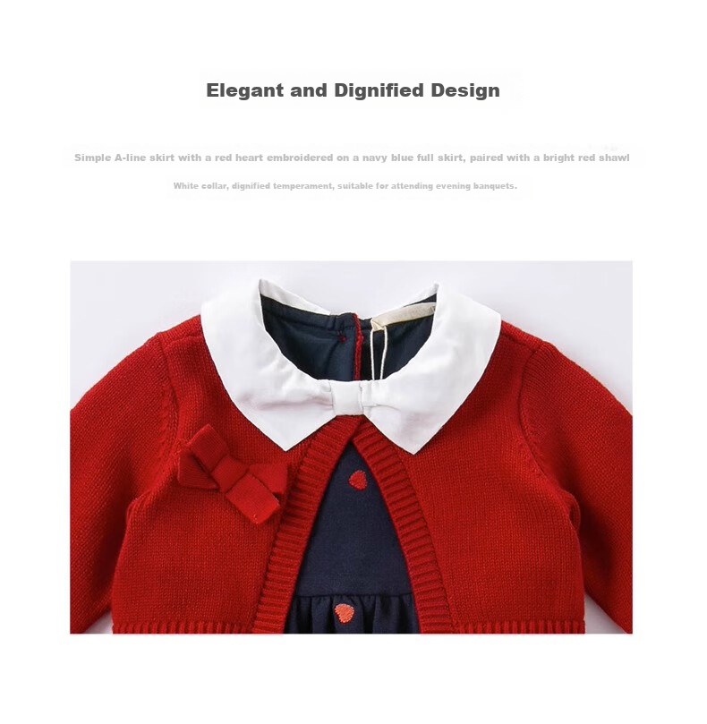 DAVE & BELLA [Same As in Mall] Girls' Dress Children's Dress Spring And Autumn Princess Dress for Girls Baby Clothes 2