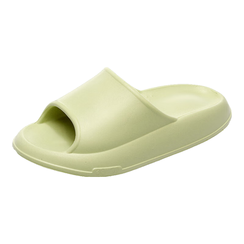 GUOLUOFEI Squishy Slippers for Men And Women, Summer Home Couple Bathroom Shower Outdoor Thick-Soled Sandals, Green, Size 38-39