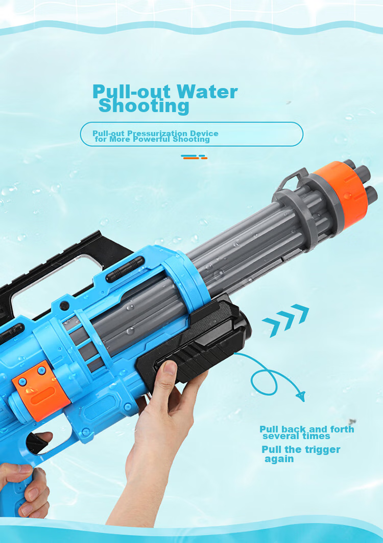 Aojia Kids Toy Water Gun Large Capacity High Pressure Pump Action Sprayer Outdoor Beach Water Play Boys Birthday Gift 3