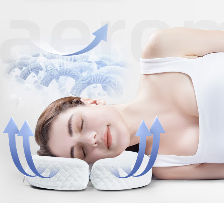 Aeromax Face Pillow Side Sleeping Pillow Beauty Non-Pressure Face Prone Pillow Ear Protection Cervical Pillow Gift Box Set 3