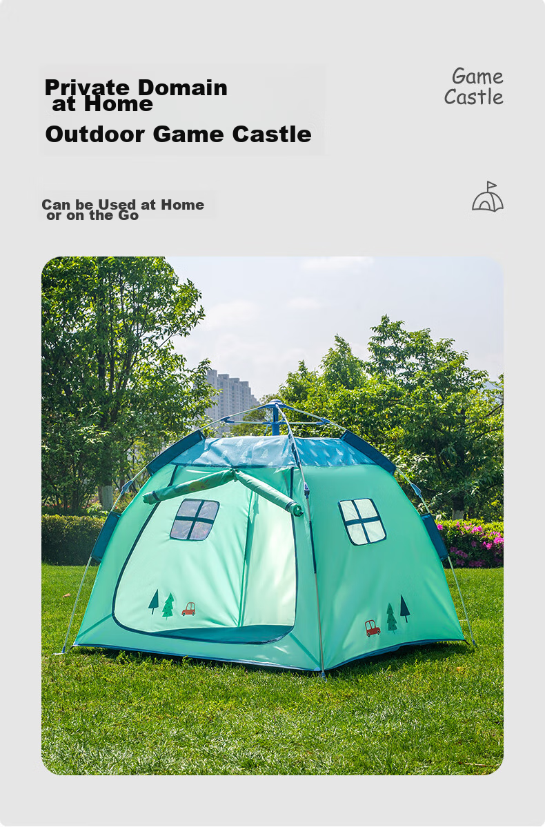 Little Dove Children's Tent Indoor Playhouse/outdoor Portable Foldable No-Installation Castle, Little Rabbit Party (Mat Not Included) 4
