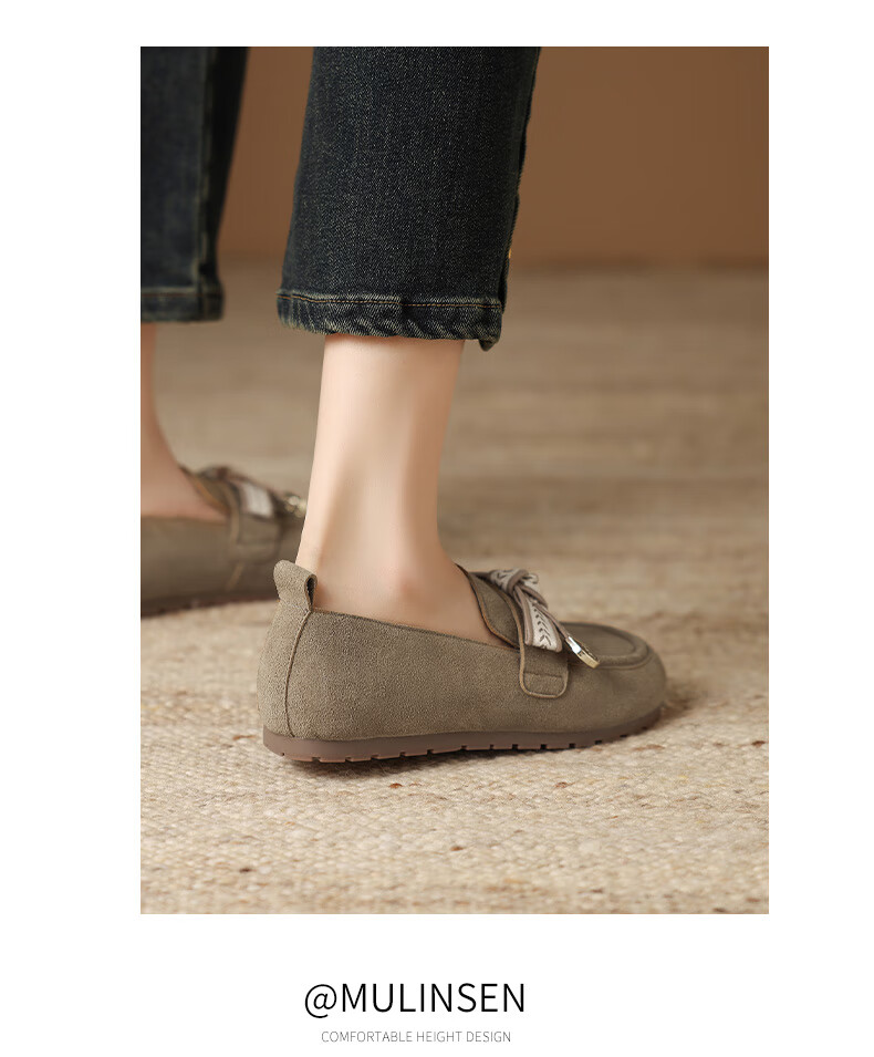 Mulinsen Women's Casual Comfortable Slip-On Birkenstock Style Shoes Brown Size 37 17