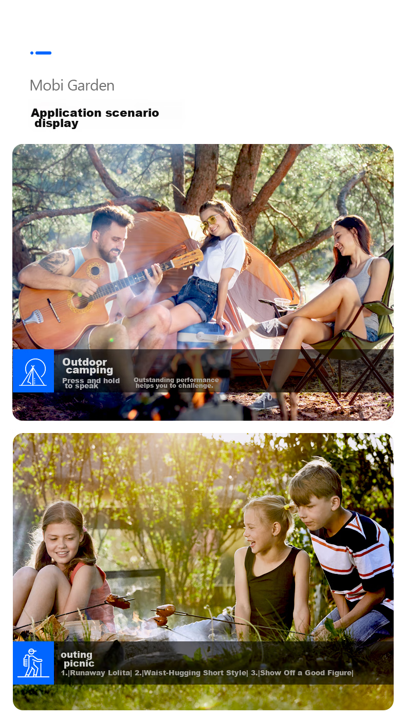 MOBIGARDEN Egg Nest Mat, Outdoor Camping Ground Mat, Portable Sleeping Pad, Double Moisture-Proof Mat, NX20663007, Sky Blue 11