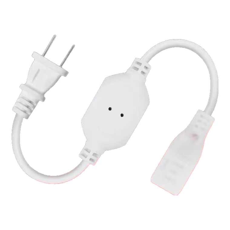 JIAOJIAOZHE COB LED Strip, 220V High-Voltage Dedicated Plug, Outdoor Waterproof Power Connector