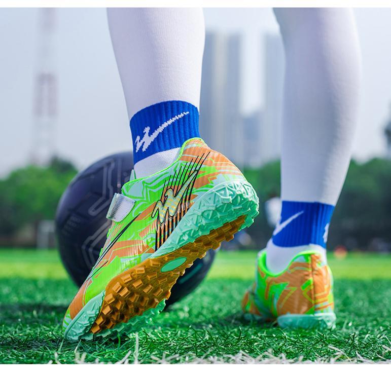 Shuangxing Children's Soccer Shoes, Youth Non-Slip Wear-Resistant Training Shoes for Boys And Girls, TF Turf Cleats, Lightweight All-Season Style for Artificial Turf 11