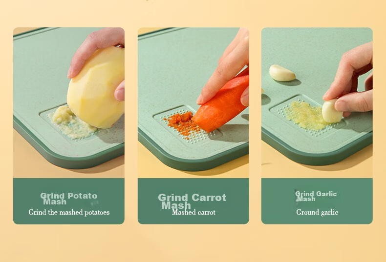 Suncha Antibacterial And Mold-Resistant Cutting Board, Fruit And Baby Food Board, Double-Sided Chopping Board for Home Use, Sticky Plastic Cutting Block, 40*28*1 8
