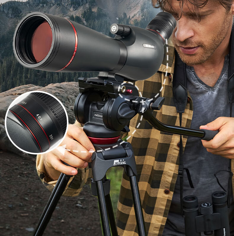 Leilong Pursuer 15-45X70ED High-Definition High-Power Professional Outdoor Adult Target and Bird Watching Monocular Telescope 4