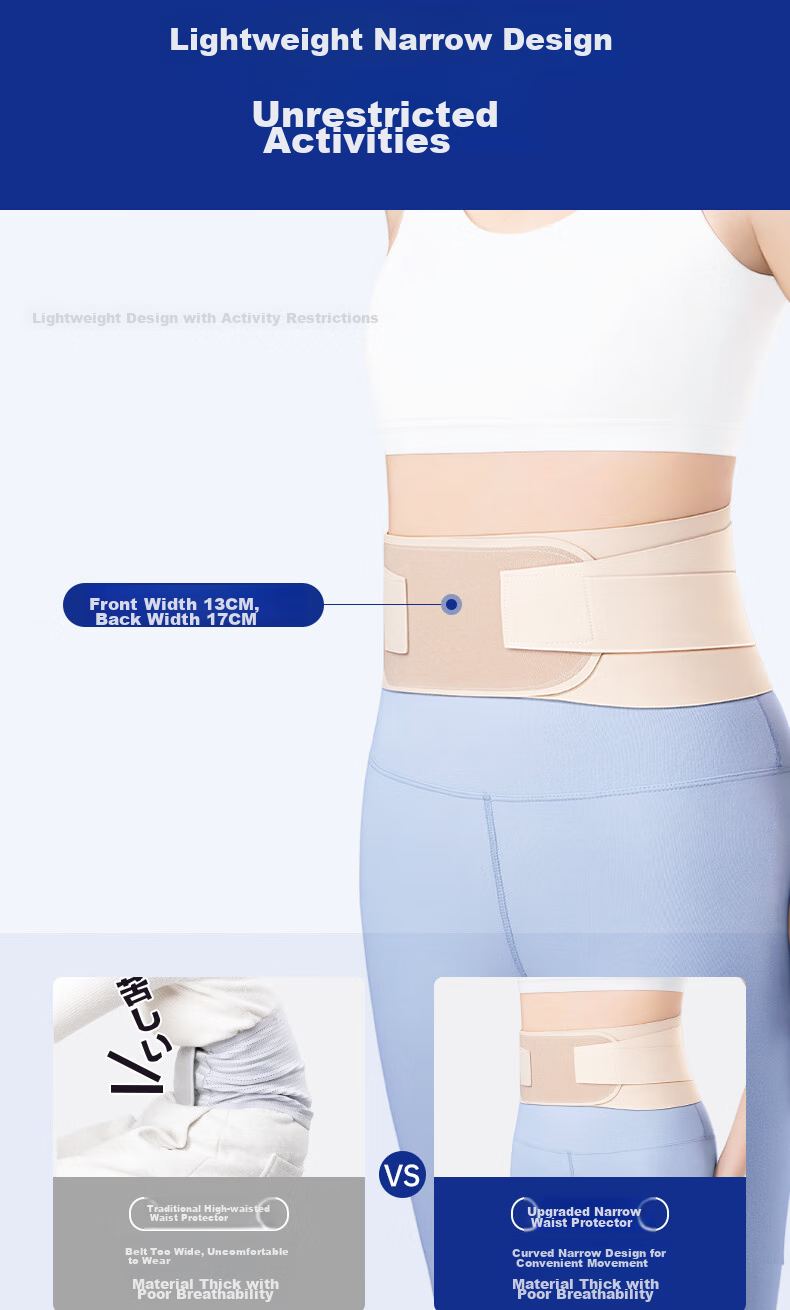 ZEAMO Medical-Grade Back Support Belt, Lumbar Support for Herniated Disc And Muscle Strain, Thin Invisible Women's Waist Brace for Back Pain Relief 6